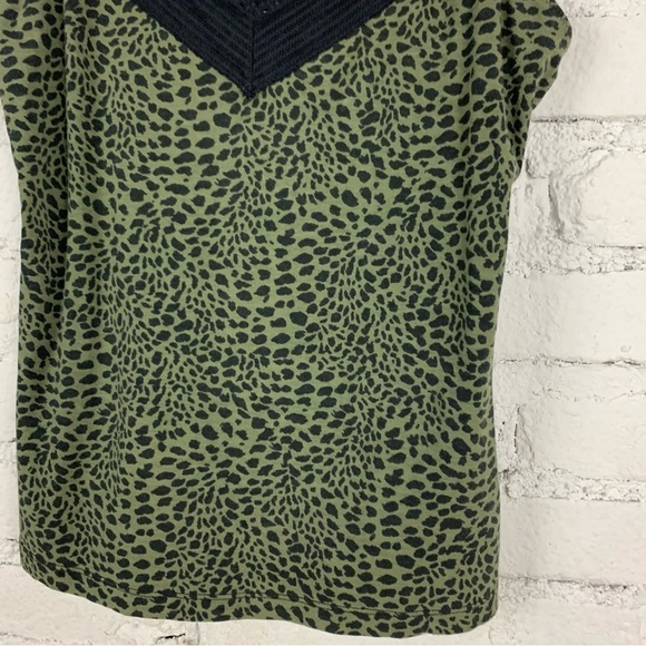 Cosabella x Evereve Black Green Animal Print Camisole Tank Top M - Picture 2 of 6